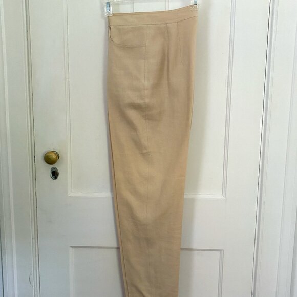 Ann Tijuan for Kenar etc. 100%  Linen, Beige Pants, Size 4.  NWOT - Picture 1 of 6
